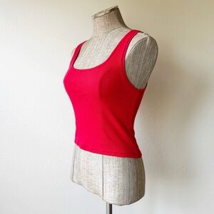 NWOT SKIMS Red Crop Top